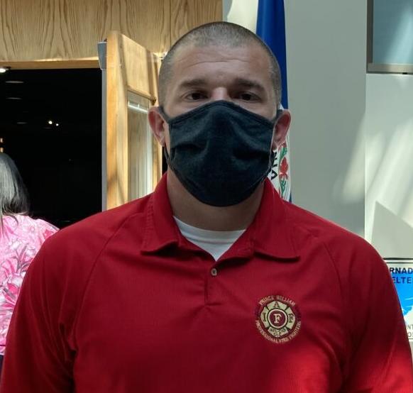 Mitch Nason Prince William Professional Firefighters president